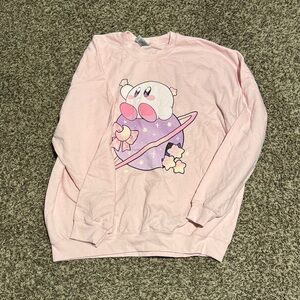 Pink Sweatshirt kirby sweatshirt